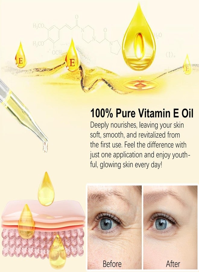 KITNOBLIS Vitamin E Oil for Skin - 75,000 IU | Vitamin E Oil for Scars, Stretch Marks, Wrinkles, 100% Natural d-Alpha Tocopherol for Face & Hair, Moisturizing Anti-Aging (60 ML) - Image 5